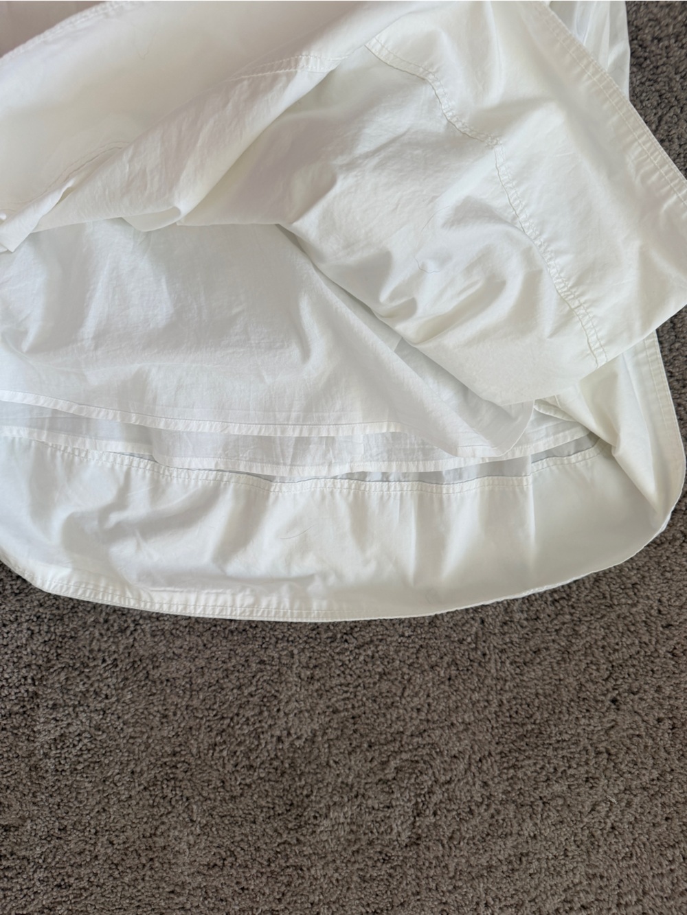 Madewell Cream Pleated Midi Skirt - Picture 7 of 7